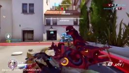 gaming یکی گیم پلی های زیبا طرف یکی پلیر های خوب بازی Overwatch