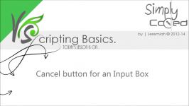 VBScript Basics Part 36  Cancel Input Box InputBox