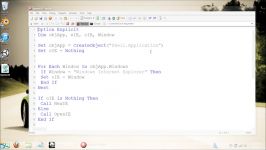 VBScript Basics Part 31  Internet Explorer  Existing Window Automation