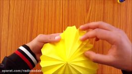 کاردستی ساخت چترهای کاغذهای رنگی  Radiokodak.com