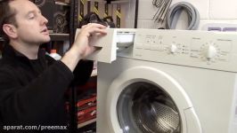 How to replace a washing machine element front mounted in Bosch washer