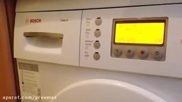 Setting the child lock on a Bosch Exxcel WVD24520 washing machine