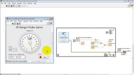 NI myRIO IR Range Finder demo LabVIEW project