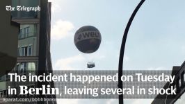 Terror for tourists on helium balloon in Berlin