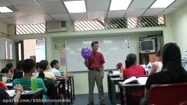 06 Oct 2 2006 Mr Peter S P Lim demonstrating Helium filled balloon sinking in He surrounding.mpg