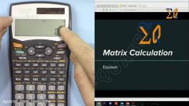 Sharp EL546W EL 506W Find matrix determinant matrix inverse and other calculations