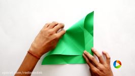 اوریگامی ساخت فیل کاغذهای رنگی  Radiokodak.com