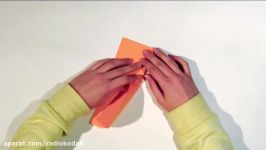 ساخت اوریگامی سنجاب کاغذهای رنگی  Radiokodak.com