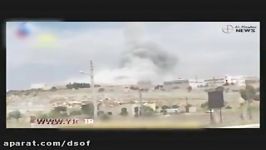 لحظه هولناک انهدام پایگاه النصره توسط جنگنده روسی