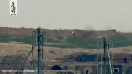 حمله موشک ضد زره به موشک کورنت ارتش سوریه در ادلب