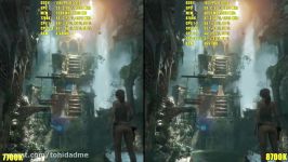 Rise Of The Tomb Raider 8700K Vs 7700K 1080 TI Frame Rate Comparison