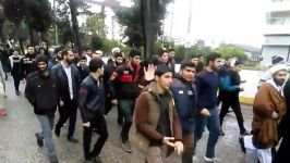 طلاب حوزه علمیه شهید بهشتی نوشهر در راهپیمایی 13 دی
