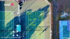 طراحی دیدنی چهره های سرنا ویلیامز فدرر توپ تنیس