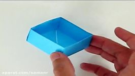 ساختن اوریگامی جعبه  سایت کاردستی