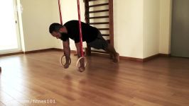 Gymnastic Rings Workout for Pushing Strength