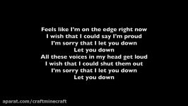 NF  Let You Down LYRICS