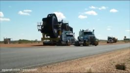 The Biggest Carriers And Trucks In The World Huge Oversize Load Transportation Road Train Platform