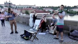 Prague Street Music on the Charles Bridge. Czech Republic