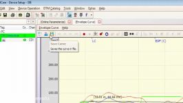 Recording and Saving of Envelope Curves using Fieldcare