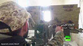 نبرد ارتش سوریه تکفیری ها در حرستا در حوالی دمشق