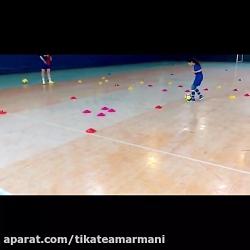 تمرینات فوتبال فوتسال بانوان رده سنی پایه