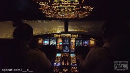 Landing Nice  A320 Cockpit View