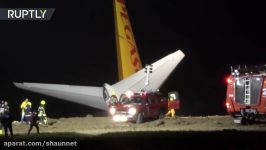 Plane hangs horrifyingly close to Black Sea after runway slip