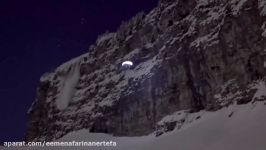 Speed Riding at night in Chamonix