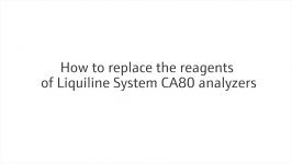 How to replace the reagents of Liquiline System CA80 analyzers