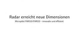 Inbetriebnahme Micropilot FMR10FMR20 innovative und effiziente Radarmessgeräte