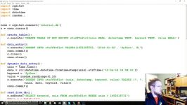 Graph from database table example  SQLite3 with Python 3 part 4