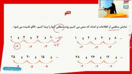 ریاضی چهارم فصل اول مبحث الگوها