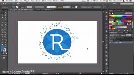 ۳۳ میانبورها خروجی کرفتن کلمه ها در Adobe Illustrator