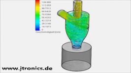 Cyclone Dust Collector CFD Simulation