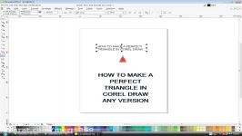 01 COREL DRAW TUTORIAL FOR BEGINNERS. HOW TO DRAW A PERFECT TRIANGLE