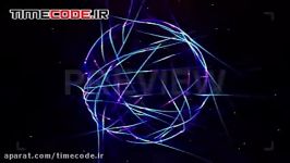 دانلود بک گراند موشن گرافیک کره Abstract Neon Ball