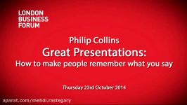 Philip Collins  Great Presentations