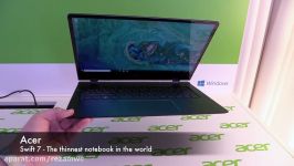 Acer Swift 7 2018  The thinnest notebook in the world