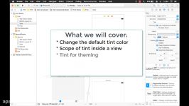 UIView Properties Part 8  Tint Color iOS Xcode 8