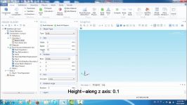 How to create 3D model in Comsol sketch a cantilever immersed in a fluid