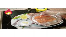 طرز پخت ماهی سالمون در فر how to cook Salmon in the ovan