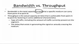 Bandwidth vs. Throughput  گروه چشم انداز نو