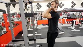 تمرین عضلات کواد FRONT SQUATS