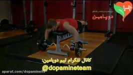 حرکت هالتر منحنی روی نیمکت Lying Cambered Barbell Row