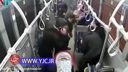 نجات نوزاد در حال خفگی توسط راننده اتوبوس
