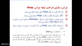 ساختمان داده ها  مرتب سازی درخت هیپ Heap Sort