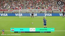 Iran vs Argentina  Quarterfinals  2018 FIFA World Cup Simulation  Game #60