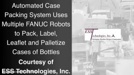 All in one Robotic Case Packing System with Labeler