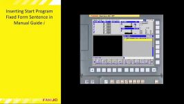 Inserting a Start Program Fixed Form Sentence in MANUAL GUIDE i