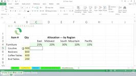 Using mixed references in formulas